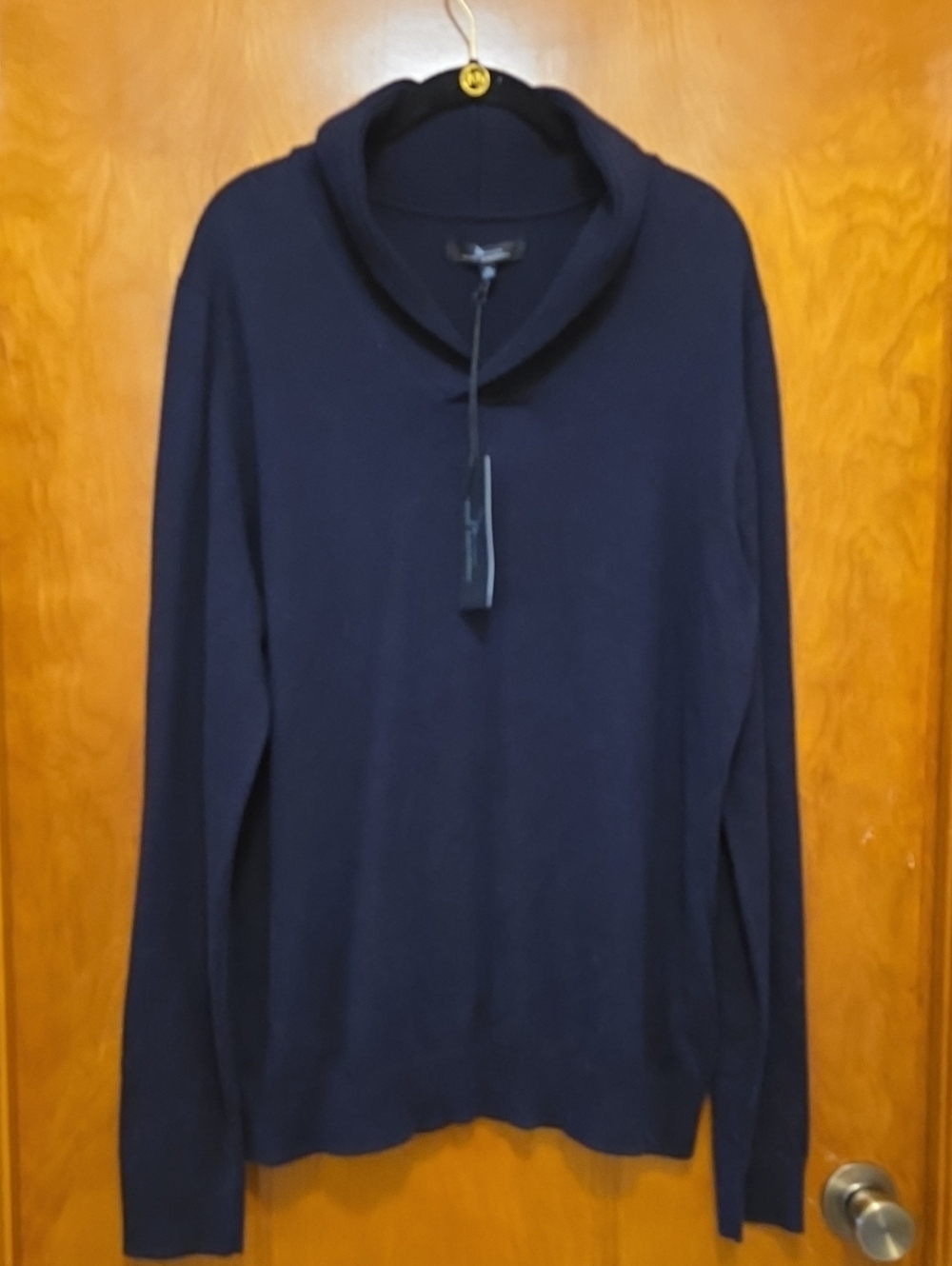 Marc Anthony Men's Navy Shawl Collar Sweater